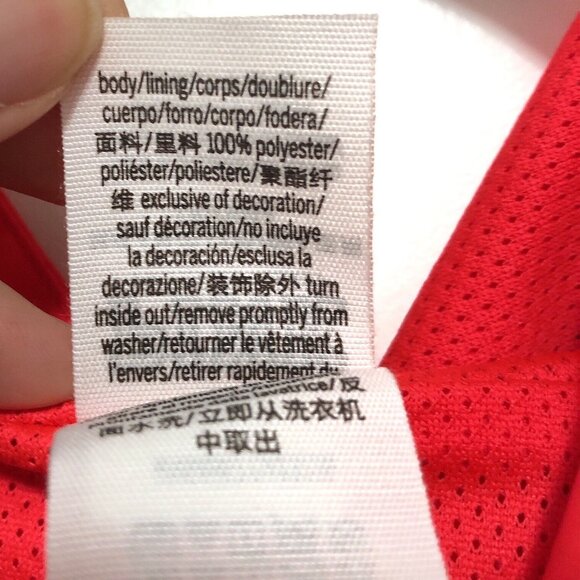 PINK Victoria's Secret Solid Neon Red Burgundy Full Zip Hooded Long Sleeve Jacke - Picture 9 of 9